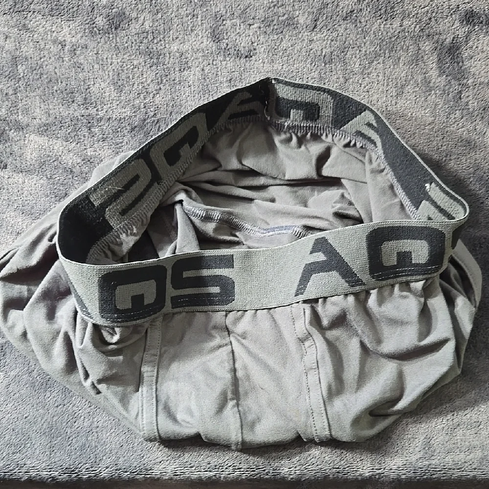 AQS Gray Boxer Briefs with Elastic Waistband